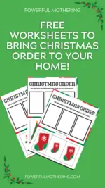Free Worksheets to Bring Christmas Order to Your Home