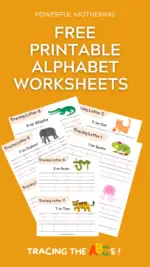 Free Printable Alphabet Worksheets – Tracing the ABCs