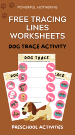 Tracing Lines Worksheets – Dog Trace