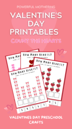 Valentine’s Day Printables – Count the Hearts