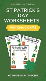 St. Patrick’s Day Worksheets Matching Game