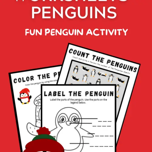 Animal Worksheets - Penguins - available for download for kids