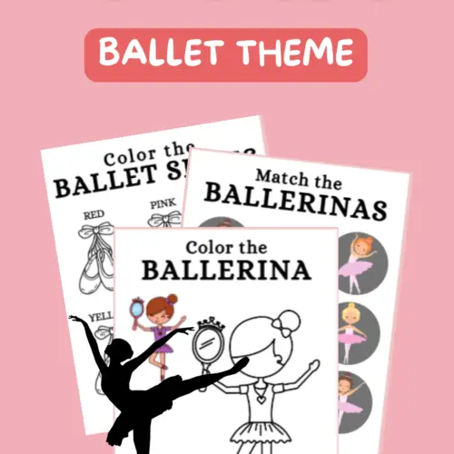 dance worksheets for kids - ballet - free and available for download