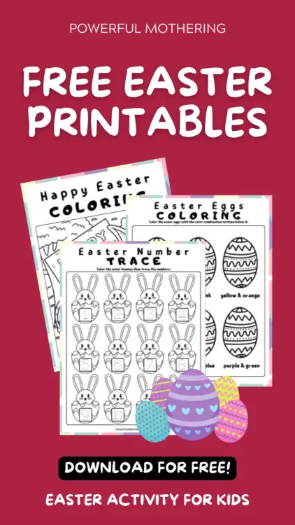 Free Easter printable kids activities