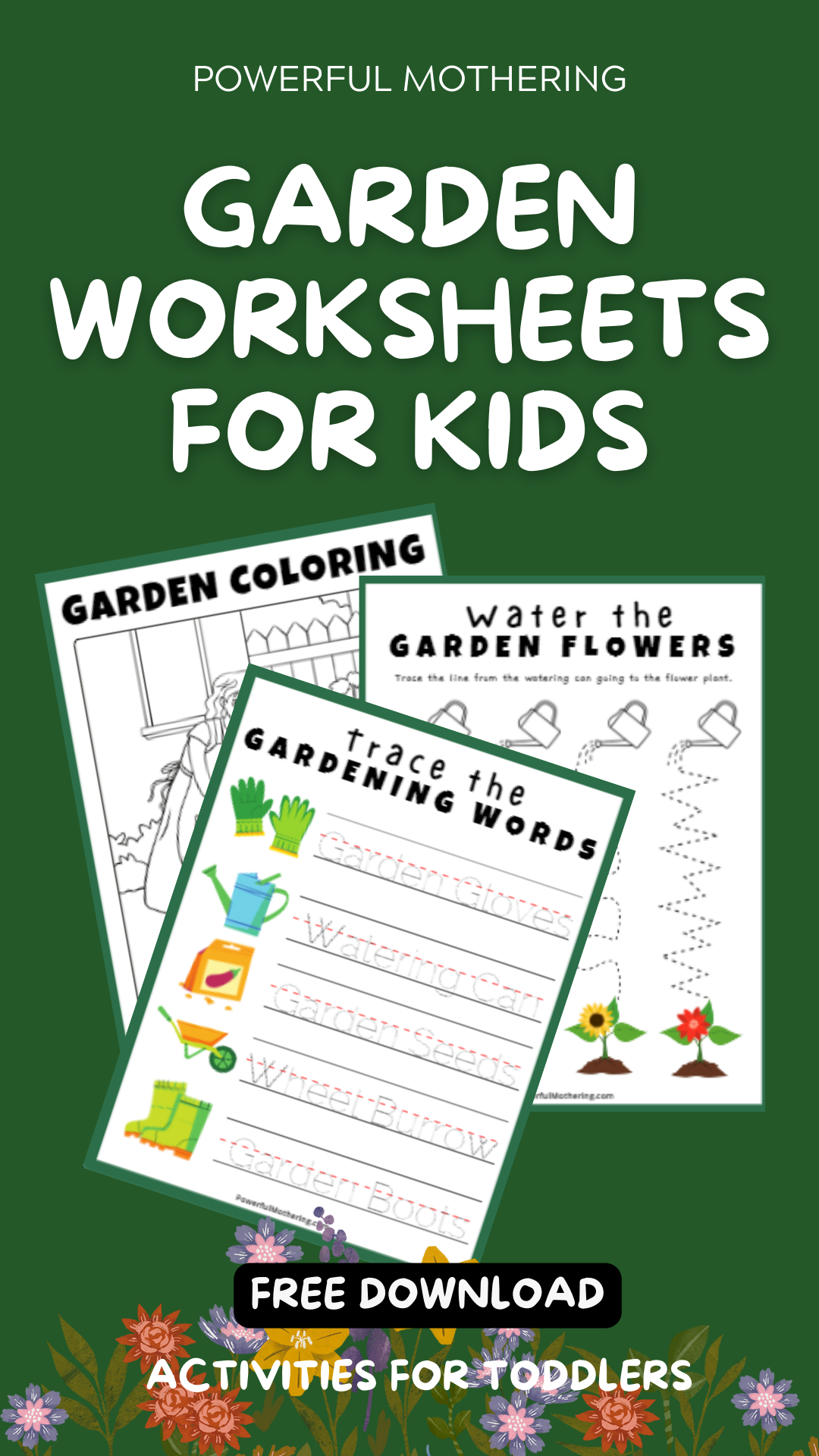Garden Worksheets For Kids