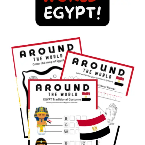 learning printables for kids - Egypt