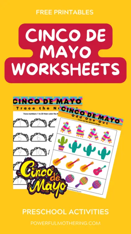 Cinco de Mayo worksheets for kids