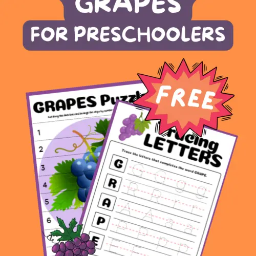 G is for grapes free printables for kids
