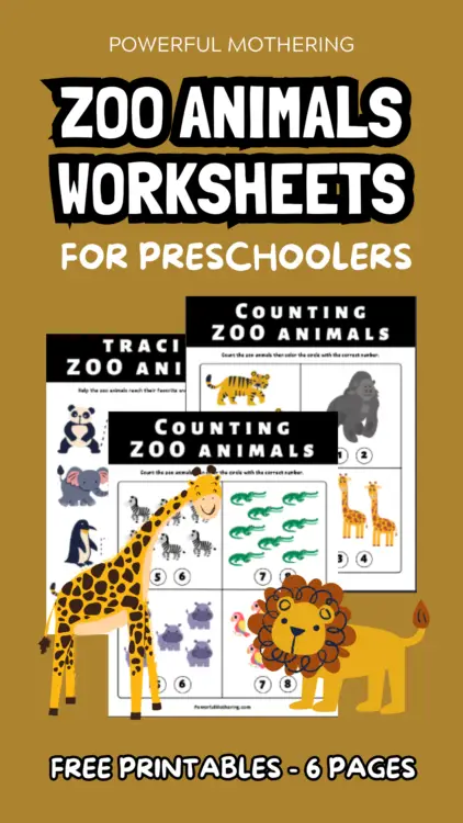 Zoo animals worksheets for preschoolers 