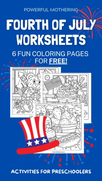 Fourth of July worksheets for kids - free coloring worksheets