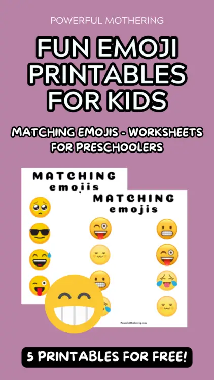 Emoji printables for kids