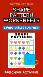 Shape Pattern Worksheets