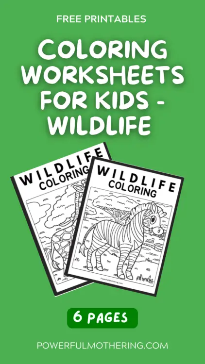 coloring worksheets for kids - wildlife 