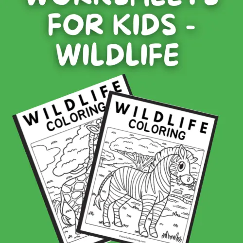 coloring worksheets for kids - wildlife