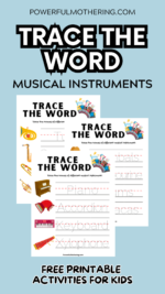 Trace the Word Printables