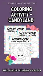 Candy Land Coloring Activities for Kids