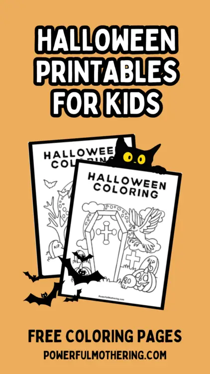 Halloween printables for kids - coloring