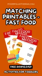 Bite-Sized Learning Fun: Meet our Fast Food Matching Printables!