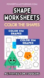 Shape Worksheets – Color the Shapes