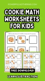 Cookie Math Worksheets for Kids