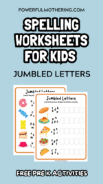 Spelling Worksheets for Kids – Jumbled Letters