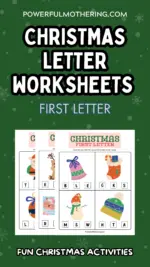 Christmas Letter Worksheets