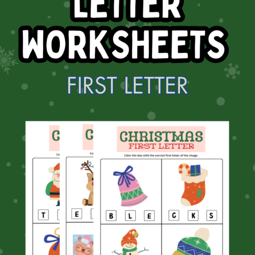Free Christmas letter worksheets