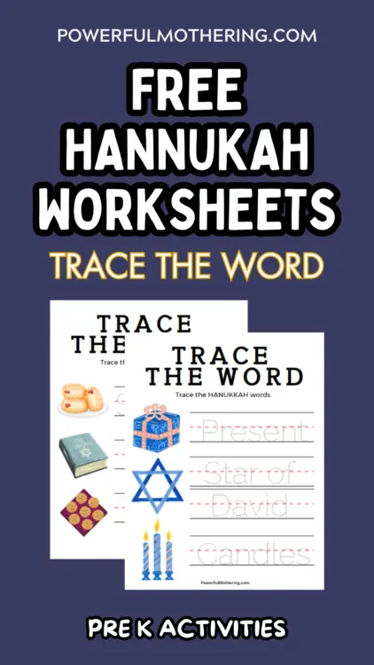 free Hanukkah worksheets