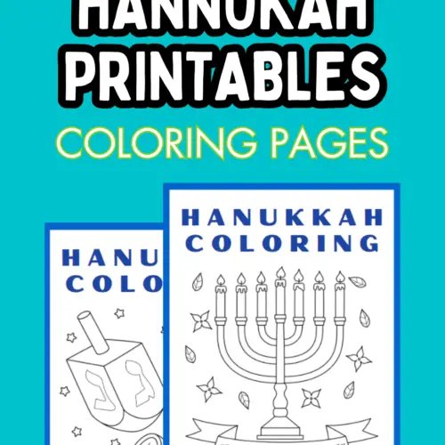 free Hanukkah coloring worksheets