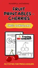 Fruit Printables – Cherries