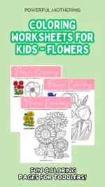 Coloring Worksheets for Kids – Flowers