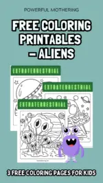 Free Coloring Printables – Aliens
