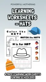 Learning Worksheets – Hats