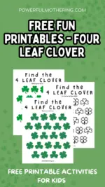 Free Fun Printables – Four Leaf Clover