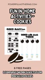 Fun Home Activities – Oreo Cookie Worksheets