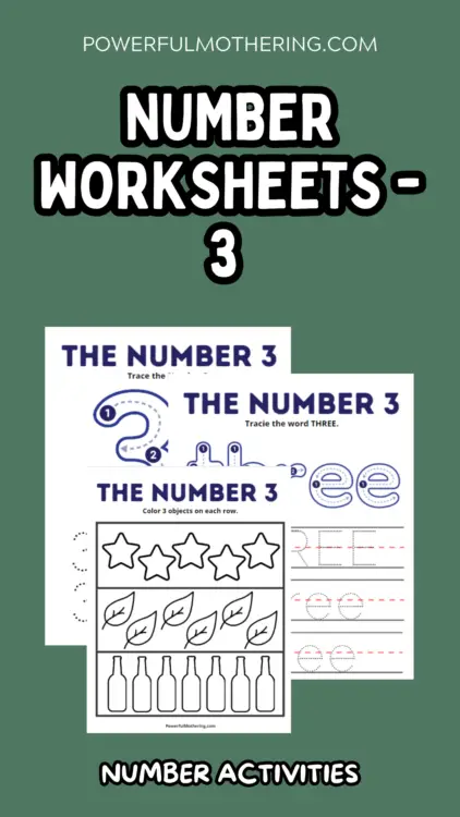 number worksheets - 3 