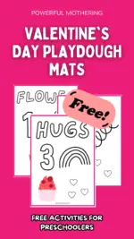 Valentine’s Day Playdough Mats