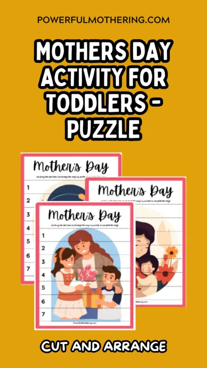 Mothers Day Activity for Toddlers - Puzzle