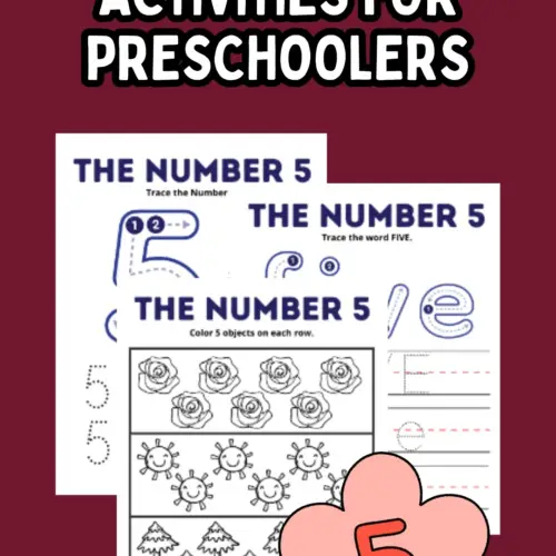 Number 5 Activities for Preschoolers