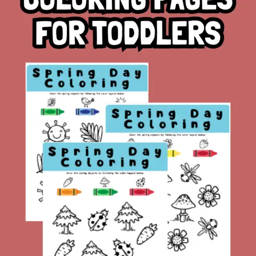 Spring Coloring Pages For Toddlers